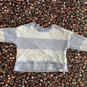 GAP Light Blue and Gray Striped Shirt